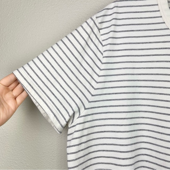 Madewell Men's Large Garment-Dyed Allday Crewneck Tee Stripes Lighthouse T-Shirt - Picture 5 of 16